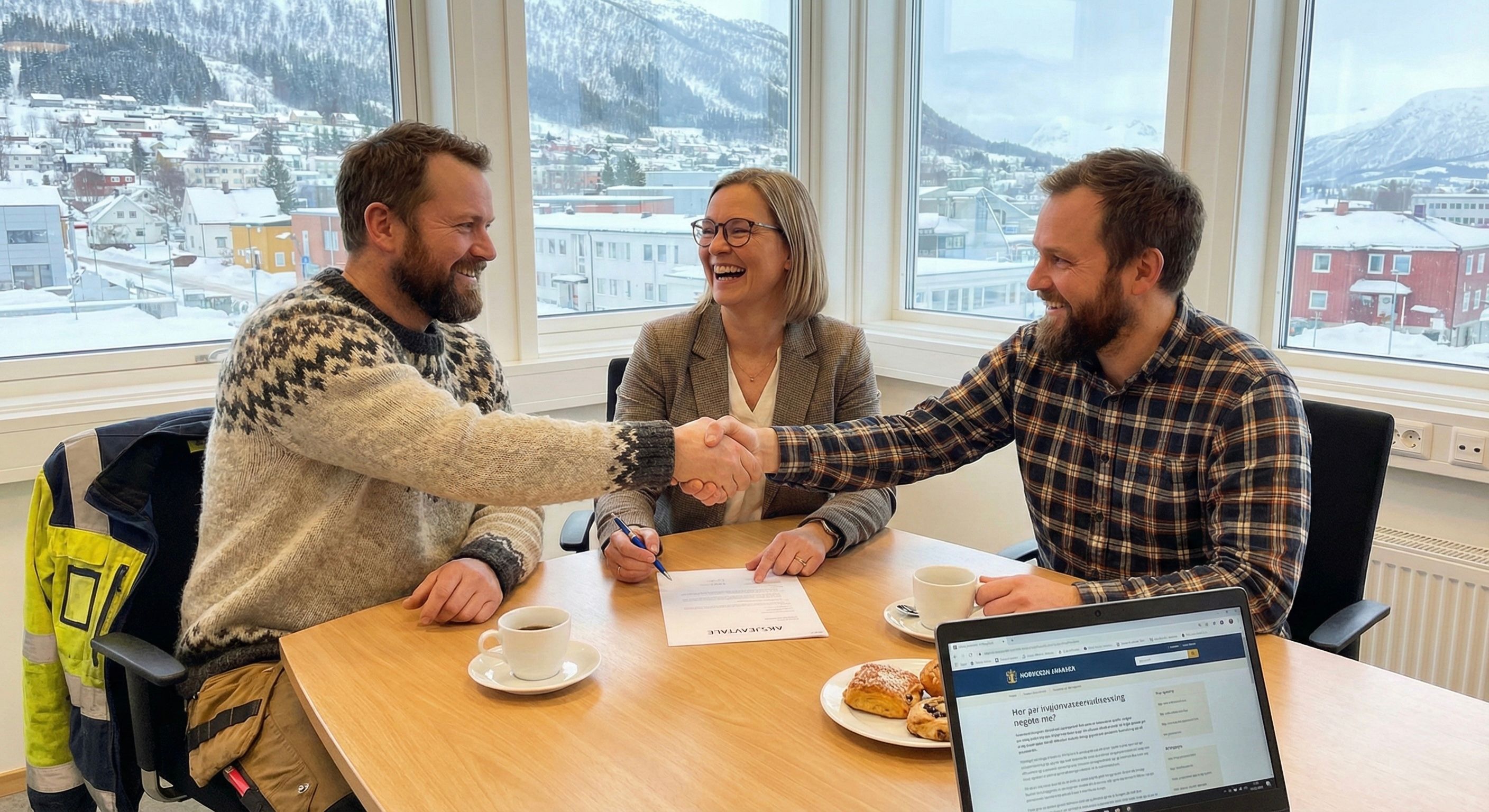 Gründere som inngår aksjonæravtale